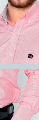 Camisa líneas rosadas