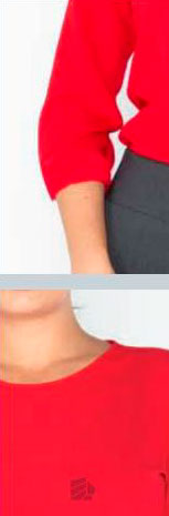 Blusa Roja Manga 3/4